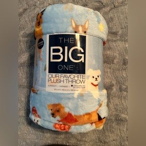 New! The Big One plush throw/blanket Dogs